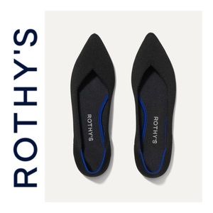 ROTHY'S The Point In Black Solid Size 11 Wide